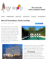 MyScoop.com Article about Proximity Hotel and the Best of Greensboro, NC
