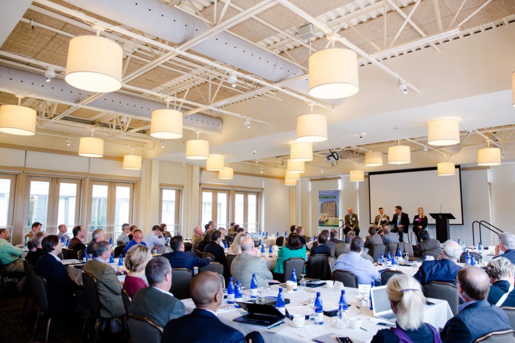 Meeting in the Weaver Room at Proximity Hotel