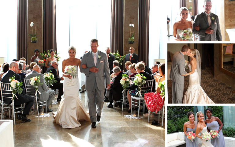 Proximity Hotel Wedding, Whitney and Dustin, newlyweds after 'i dos"