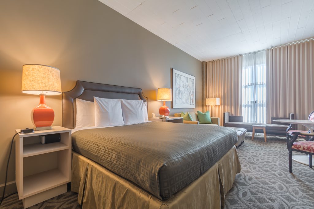 Relax in one of our Loft King Rooms
